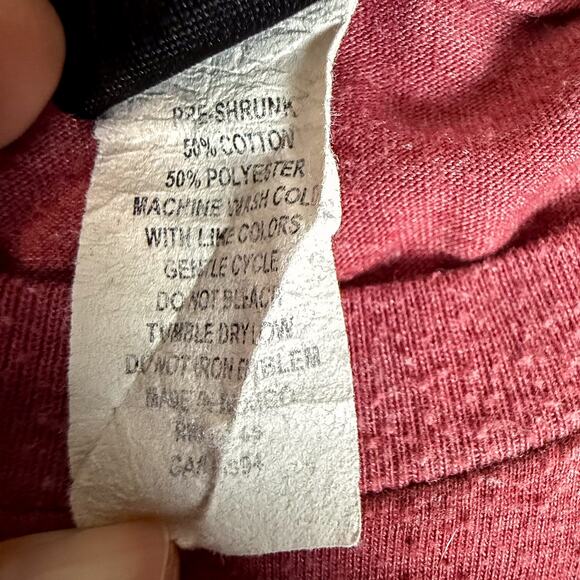 Volcom Trademark Logo Graphic T-Shirt Red Heathered XL Skate Surf Casual Tee - Picture 5 of 7